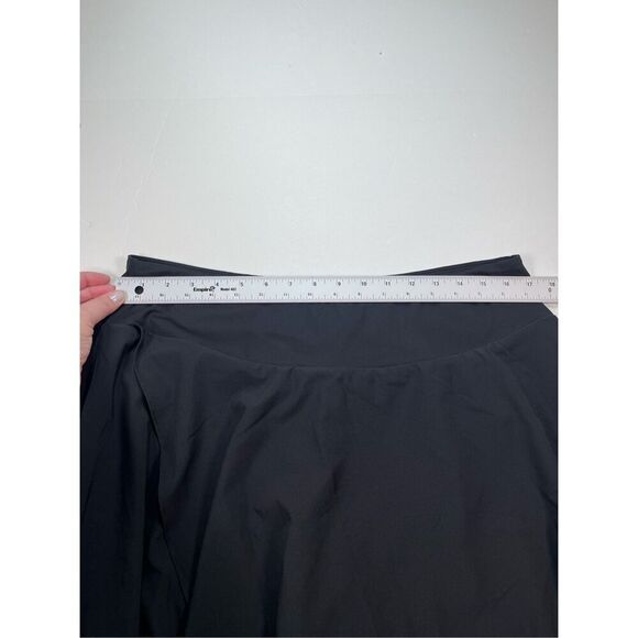 NEW Halara Breezeful High Low Ruffle Flowy Casual Skort Black Maxi Skirt Size XL - Picture 6 of 9